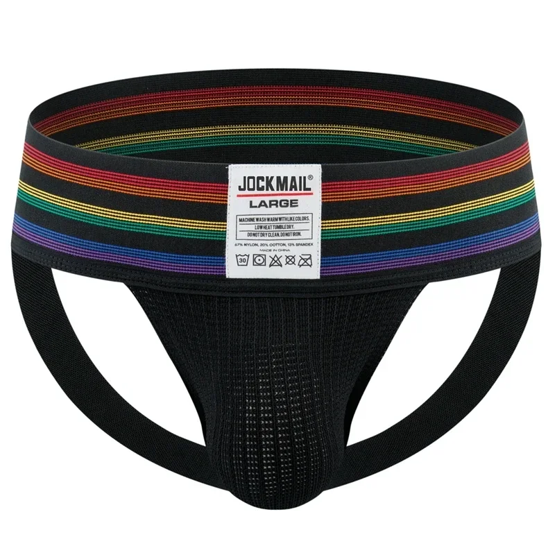 Męska bielizna jockstrap z szerokim pasem w talii Jm261black