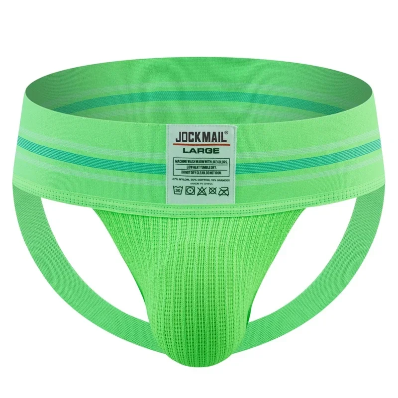 Męska bielizna jockstrap z szerokim pasem w talii Jm261green