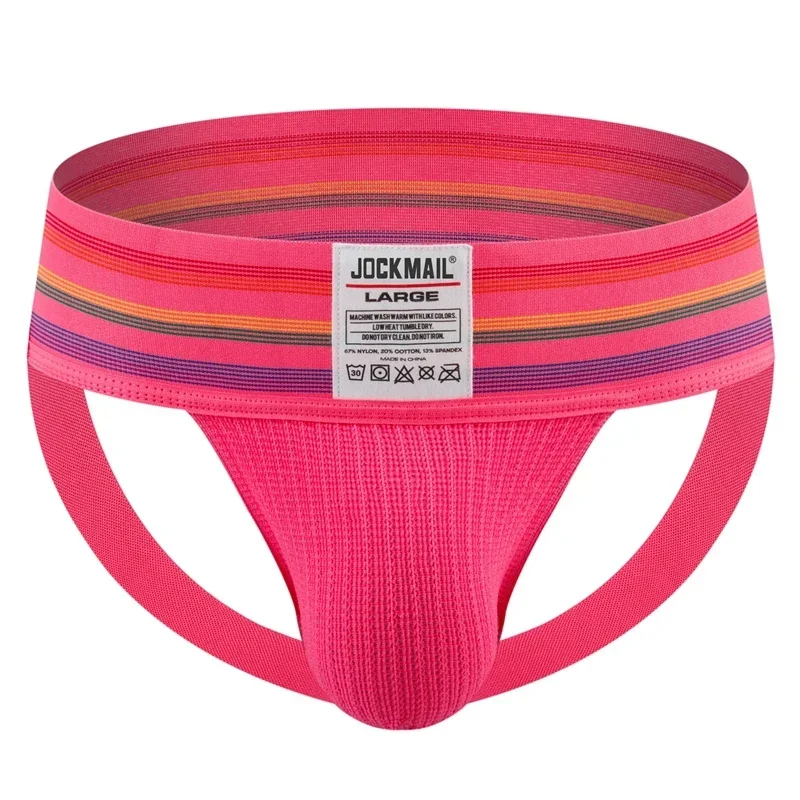 Męska bielizna jockstrap z szerokim pasem w talii Jm261pink