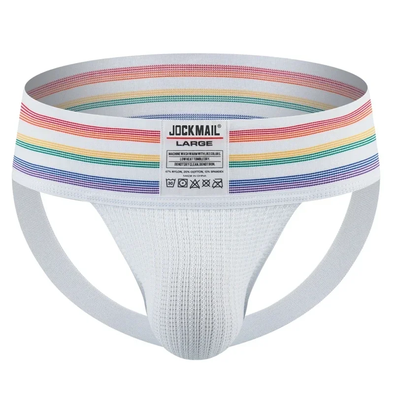 Męska bielizna jockstrap z szerokim pasem w talii Jm261white