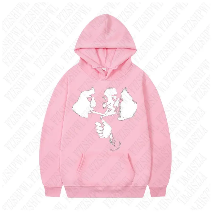 Męska bluza z kapturem w stylu gotyckim streetwear 2