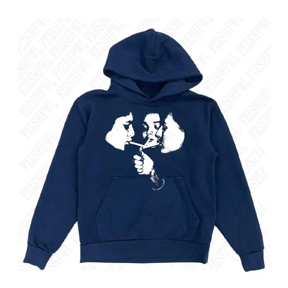 Męska bluza z kapturem w stylu gotyckim streetwear 7