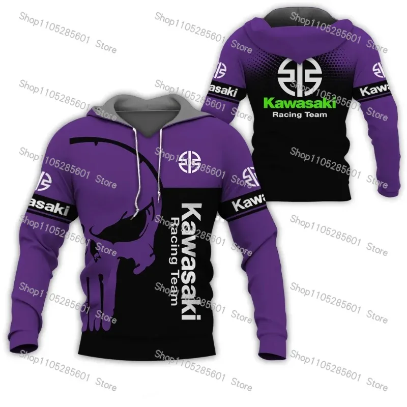 Męska bluza z kapturem z nadrukiem 3D - motocyklowa, na każdy sezon Lmxmwi030002