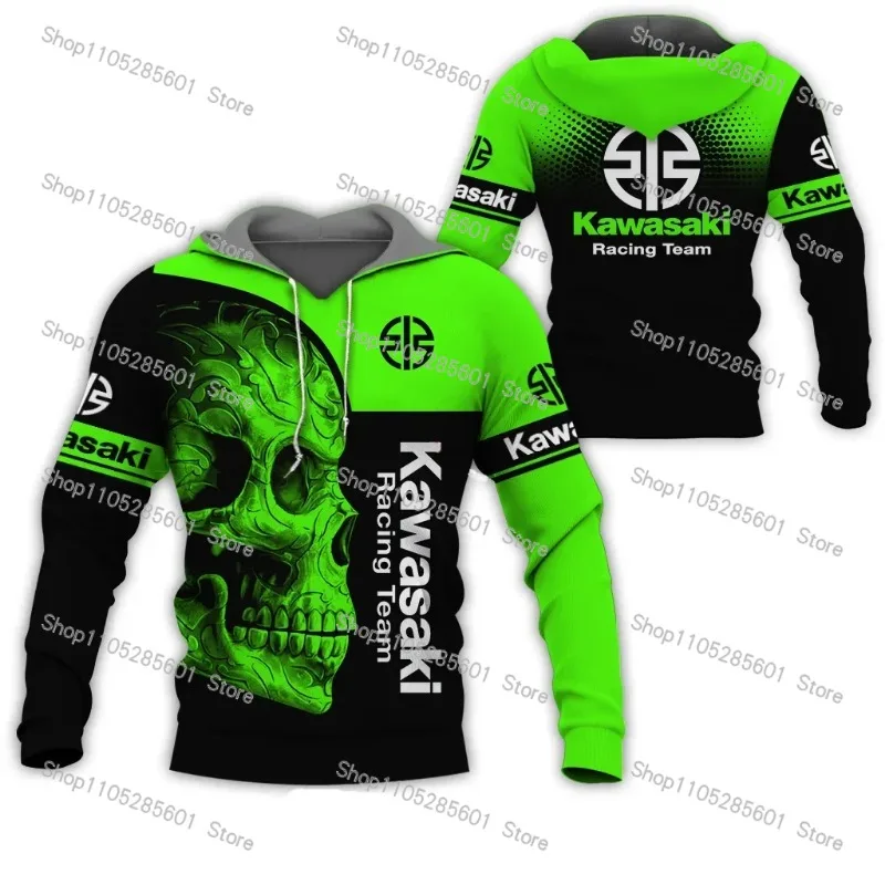 Męska bluza z kapturem z nadrukiem 3D - motocyklowa, na każdy sezon Lmxmwi030003