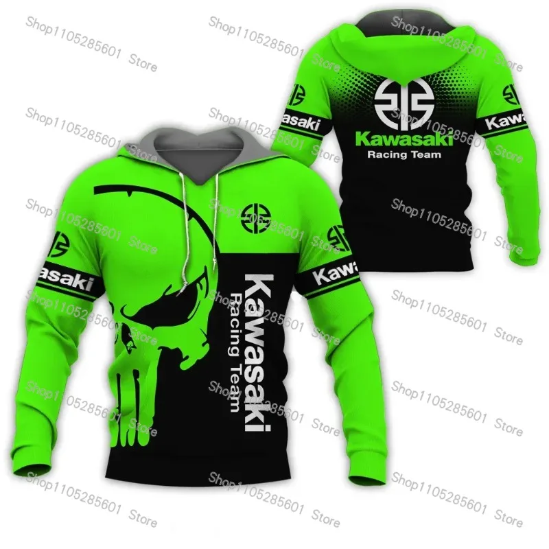Męska bluza z kapturem z nadrukiem 3D - motocyklowa, na każdy sezon Lmxmwi030005