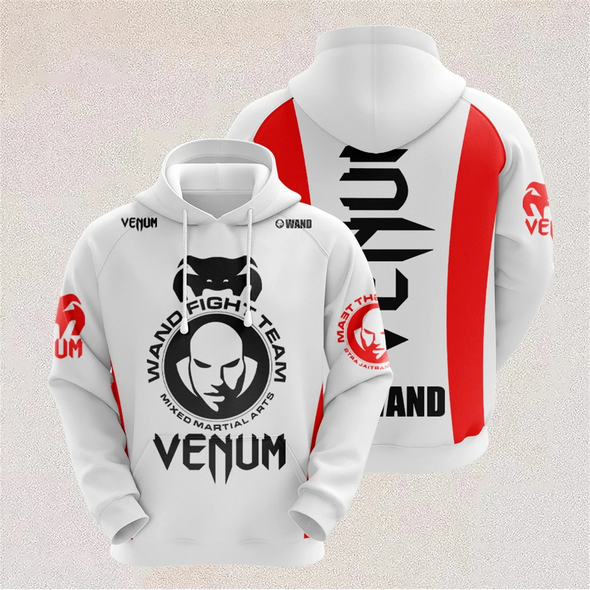 Męska bluza z kapturem oversize w stylu hip-hop streetwear Hhwg 186