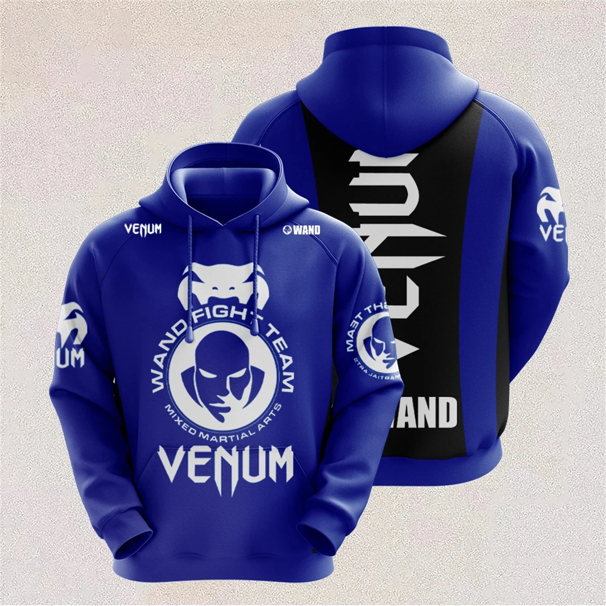 Męska bluza z kapturem oversize w stylu hip-hop streetwear Hhwg 191