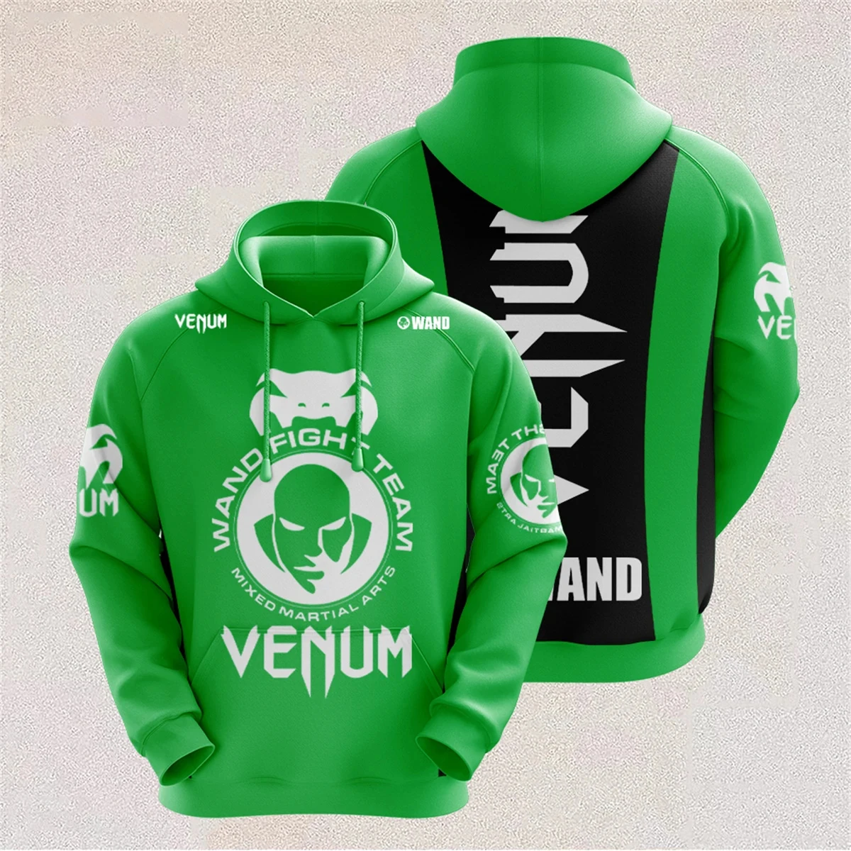 Męska bluza z kapturem oversize w stylu hip-hop streetwear Hhwg 192