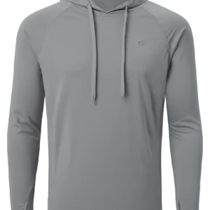 Męska bluza z kapturem z filtrem UPF 50+ Lightgrey