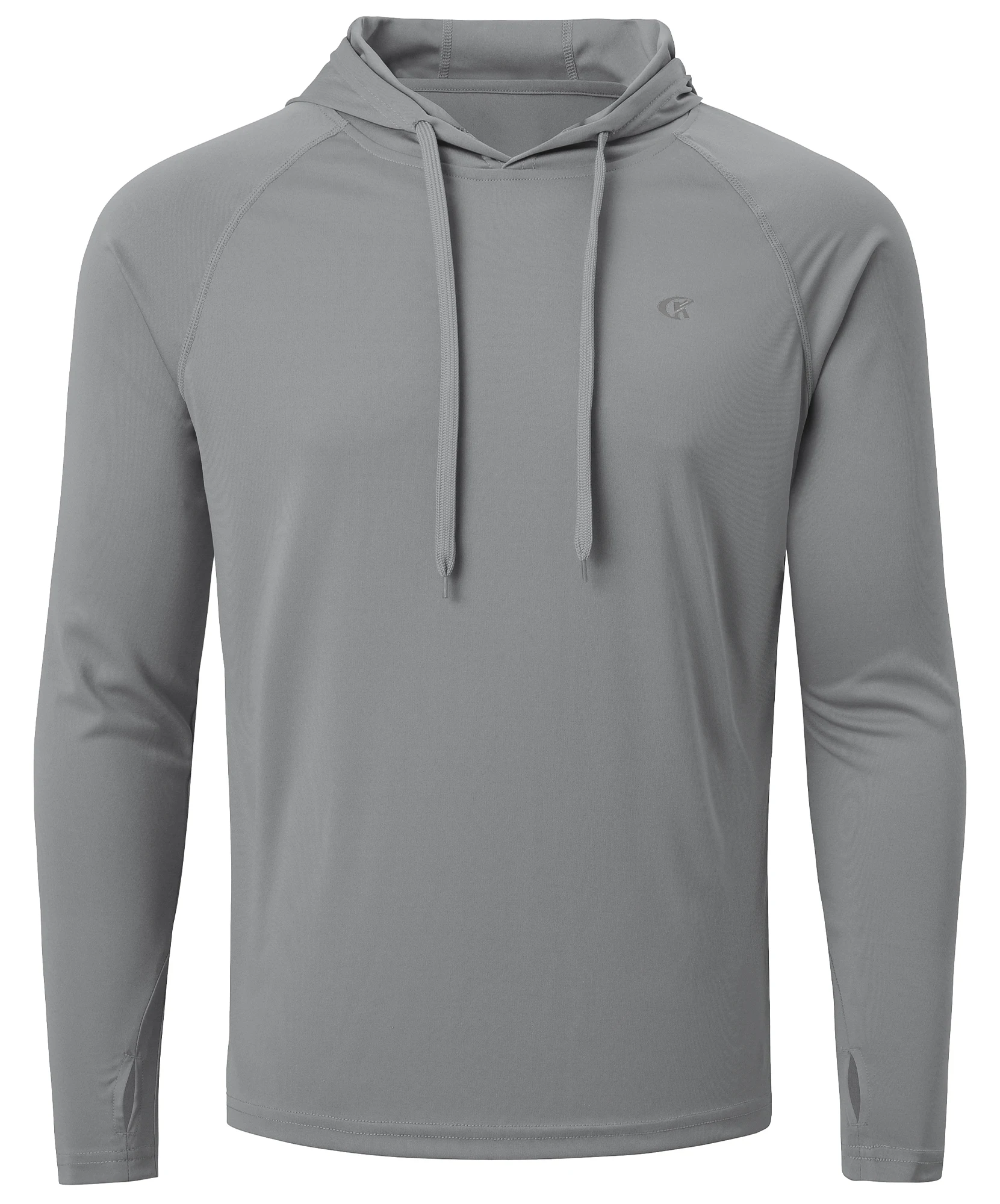 Męska bluza z kapturem z filtrem UPF 50+ Lightgrey