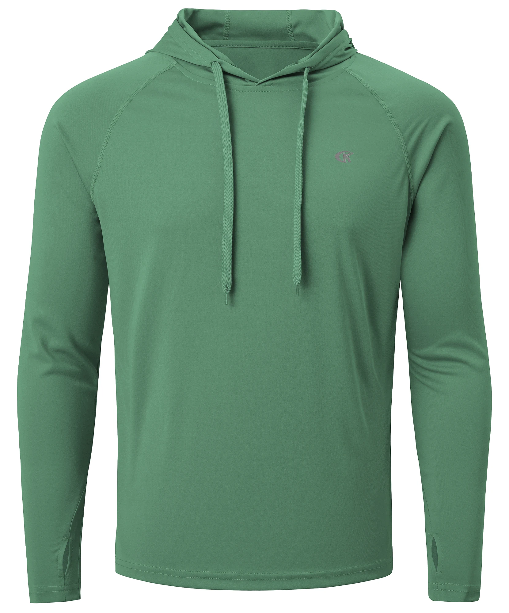 Męska bluza z kapturem z filtrem UPF 50+ Olivegreen