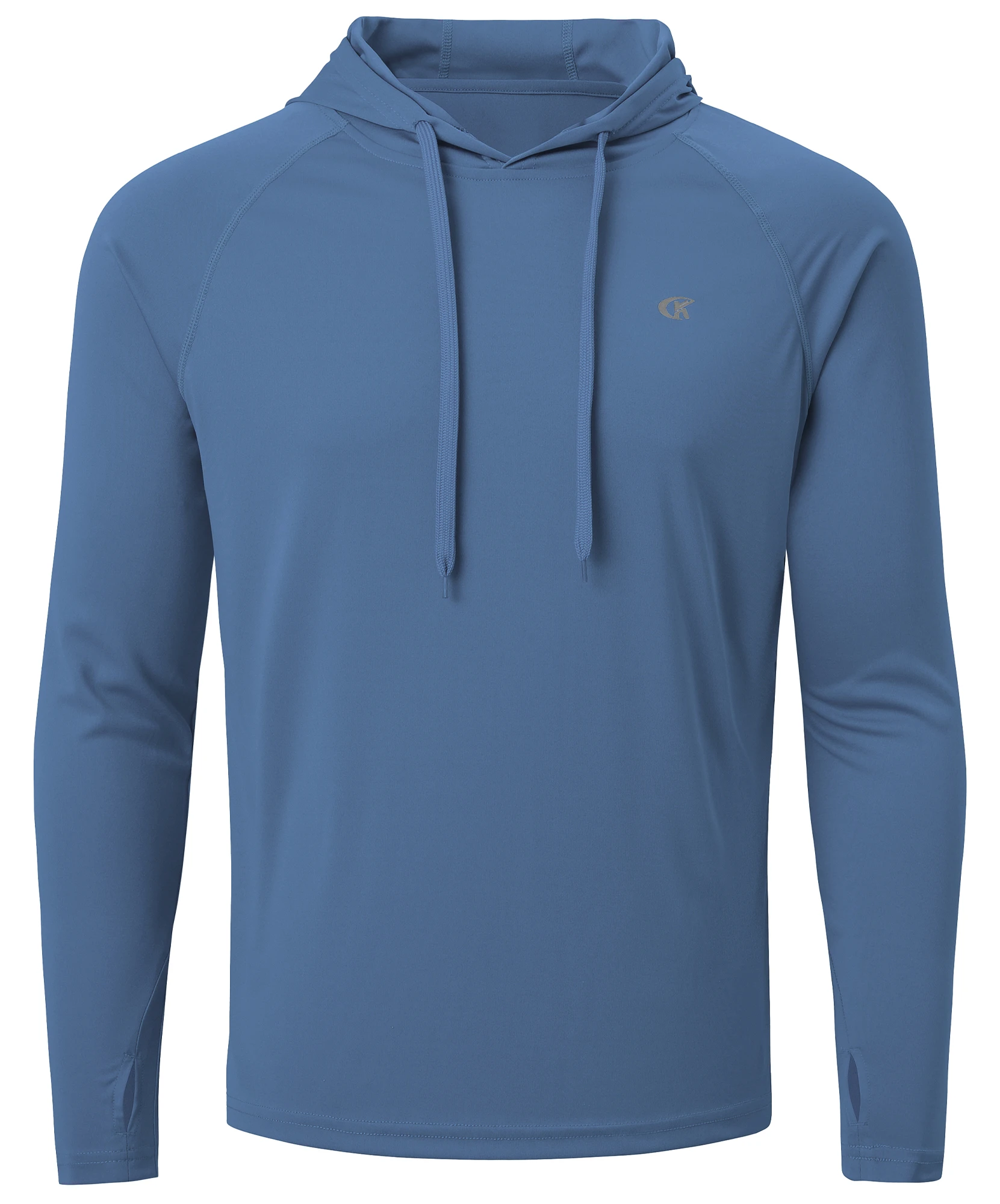 Męska bluza z kapturem z filtrem UPF 50+ Stoneblue