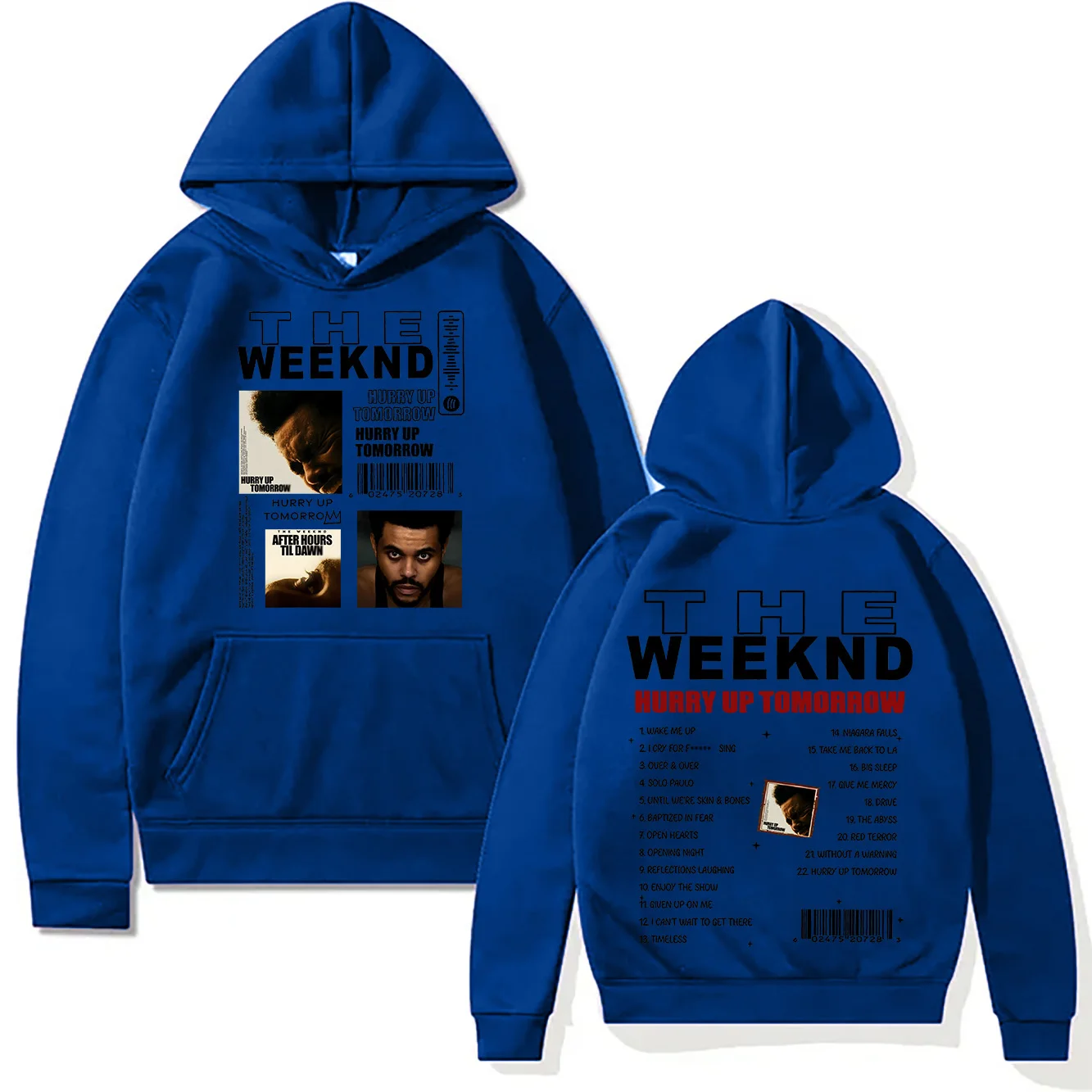 Męska bluza z nadrukiem The Weeknd Hurry Up Tomorrow Blue2