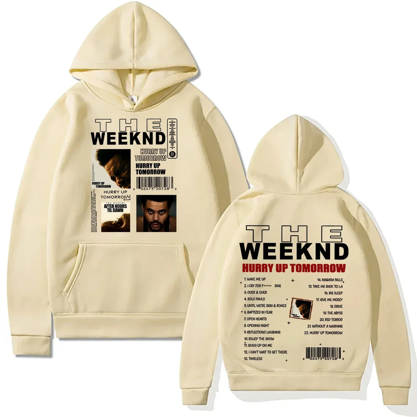 Męska bluza z nadrukiem The Weeknd Hurry Up Tomorrow Khaki6