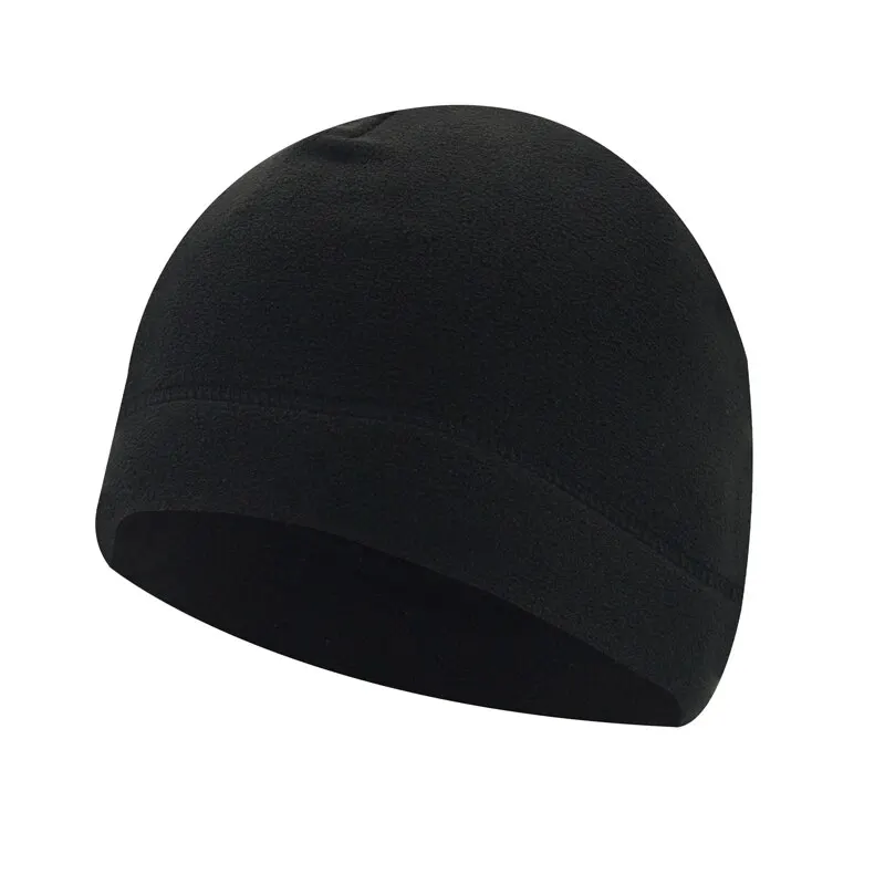 Męska czapka polarowa zimowa – ciepła czapka beanie outdoor Czarny