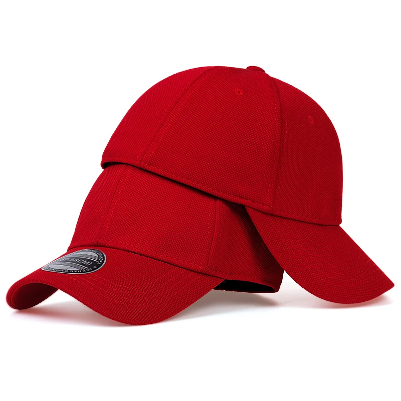 Męska czapka z daszkiem snapback z gumką Czerwony