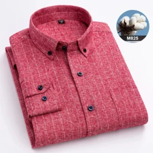 Męska koszula z długim rękawem 100% bawełna, duże rozmiary do 7XL M825