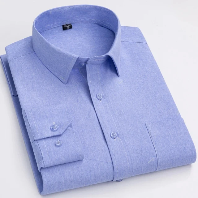 Męska koszula z długim rękawem w kratę slim fit 05