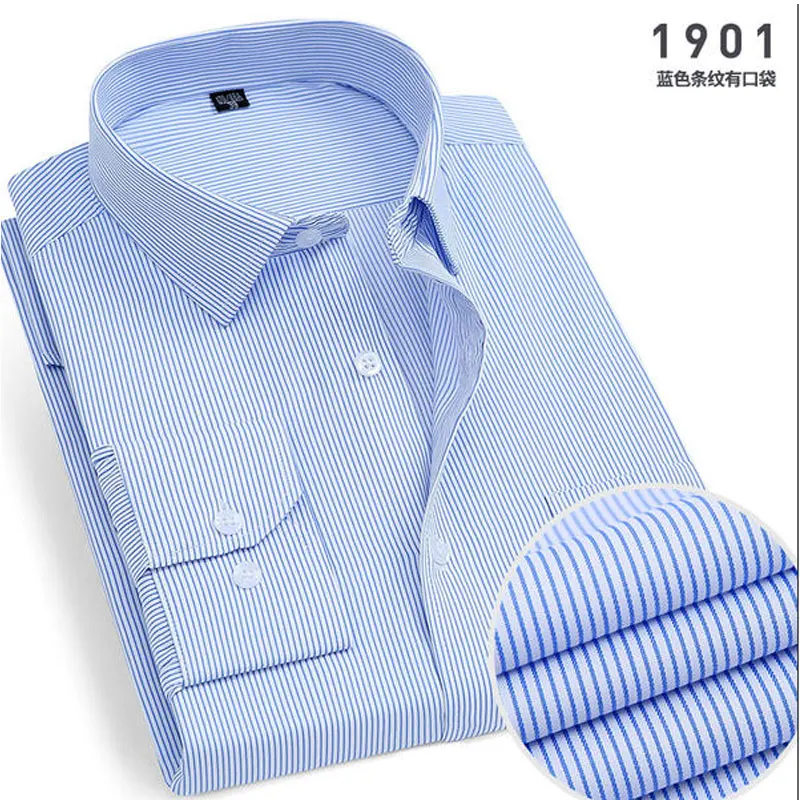 Męska koszula w paski o kroju slim fit niewymagająca prasowania 10