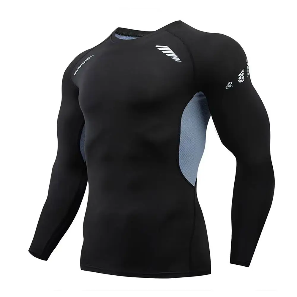 Męska koszulka kompresyjna z długim rękawem szybkoschnąca Long sleeved 1