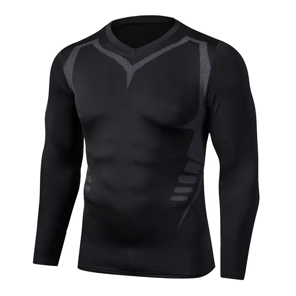 Męska koszulka kompresyjna z długim rękawem szybkoschnąca Long sleeved 2