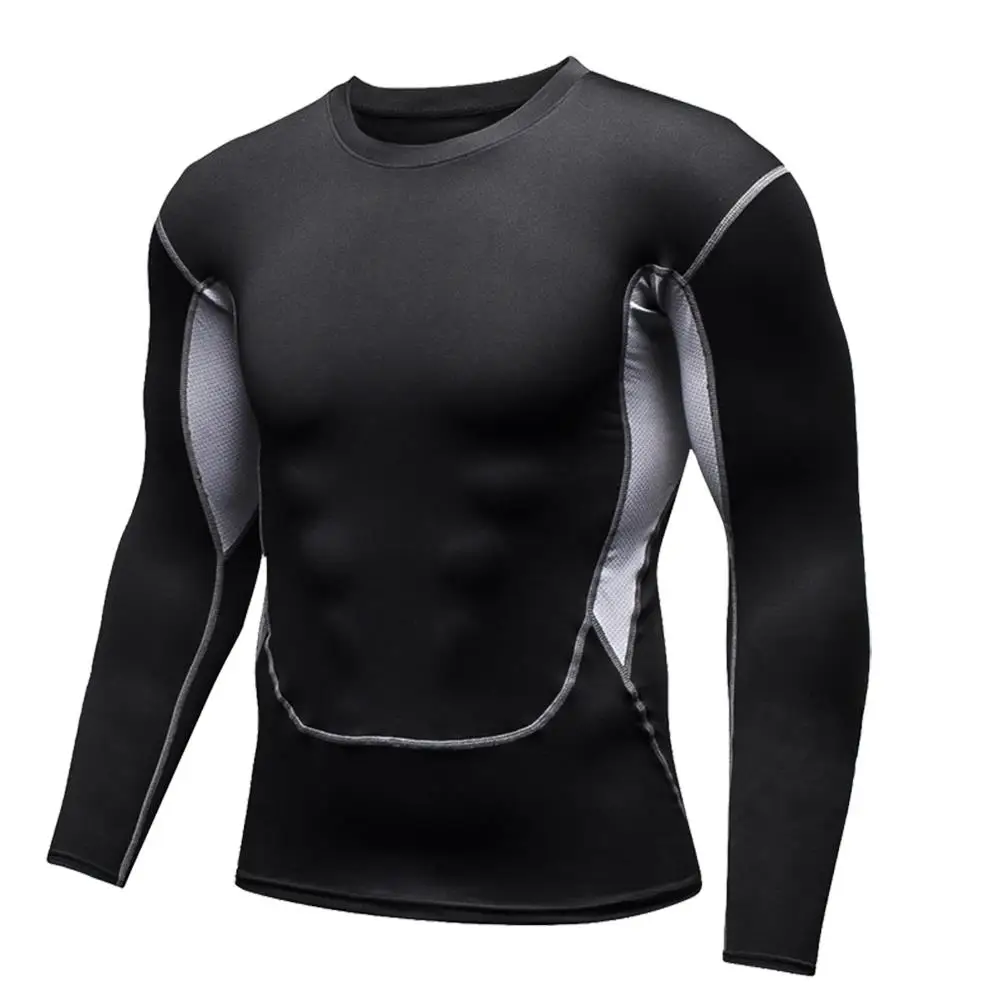 Męska koszulka kompresyjna z długim rękawem szybkoschnąca Long sleeved 4