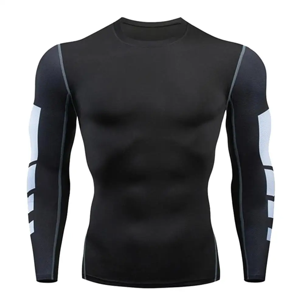 Męska koszulka kompresyjna z długim rękawem szybkoschnąca Long sleeved 5