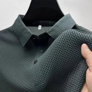 Męska koszulka polo z krótkim rękawem - elegancka na lato Zielony