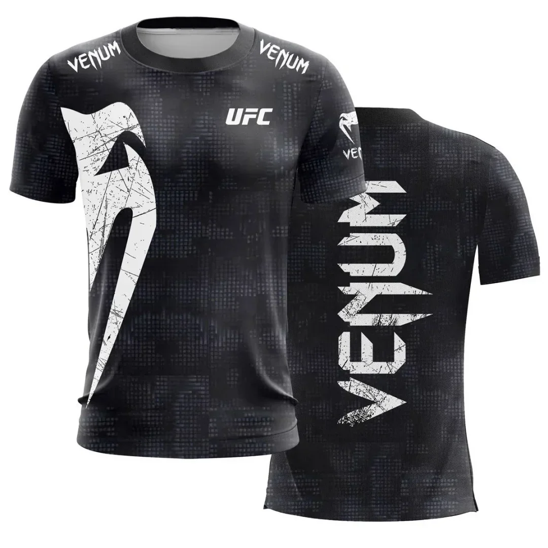 Męska koszulka sportowa szybkoschnąca w stylu UFC 150tx264150189