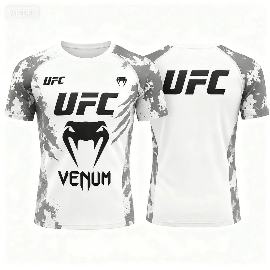 Męska koszulka sportowa szybkoschnąca w stylu UFC 150tx264150192