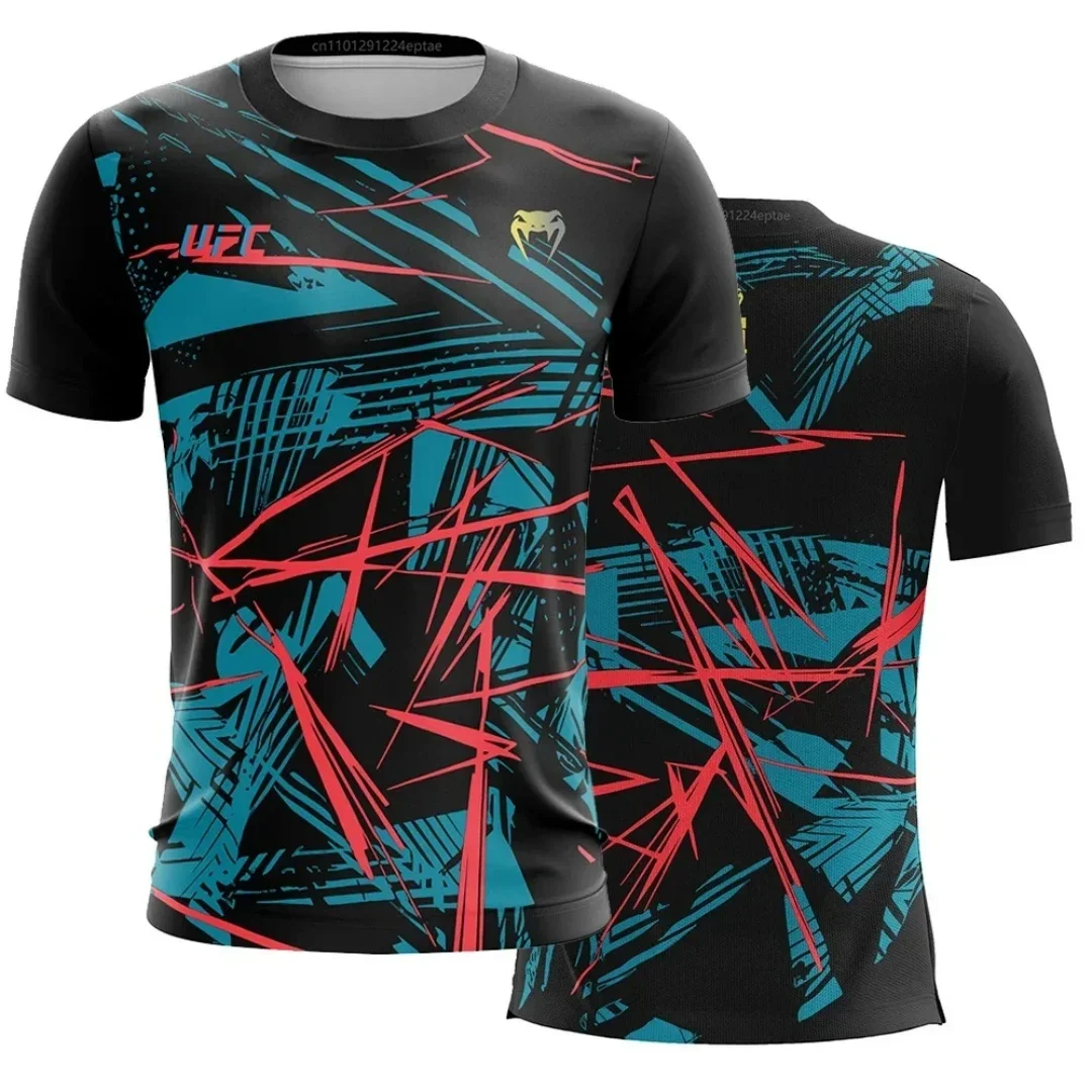 Męska koszulka sportowa szybkoschnąca w stylu UFC 150tx264150197