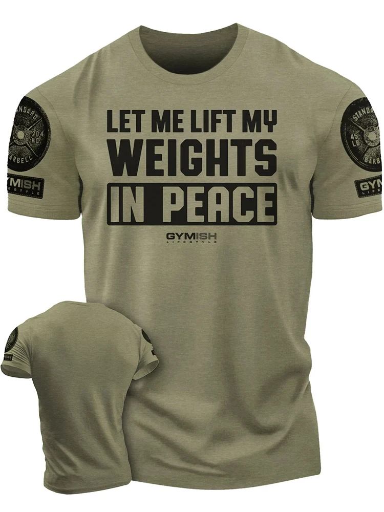 Męska koszulka treningowa z nadrukiem GYM P2tgl23hw
