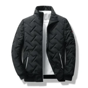 Męska kurtka ocieplana w stylu streetwear Czarny