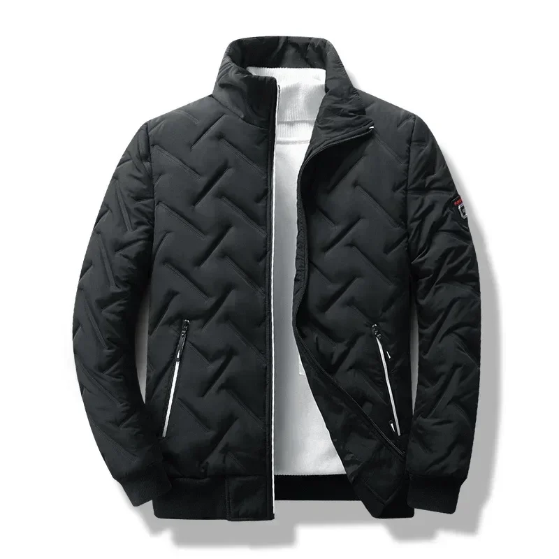 Męska kurtka ocieplana w stylu streetwear Czarny