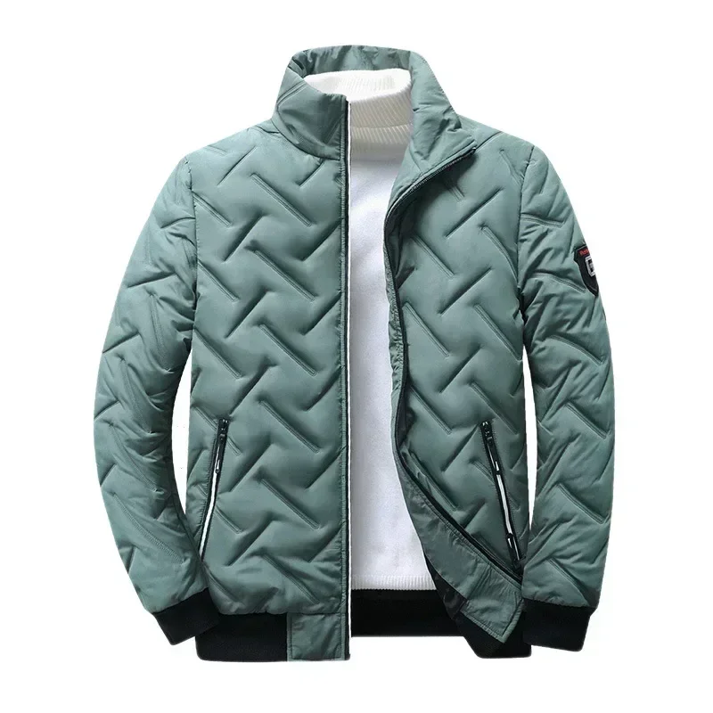 Męska kurtka ocieplana w stylu streetwear Zielony