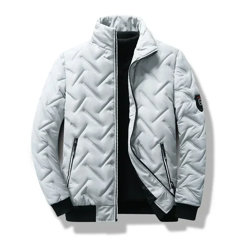 Męska kurtka ocieplana w stylu streetwear Szary