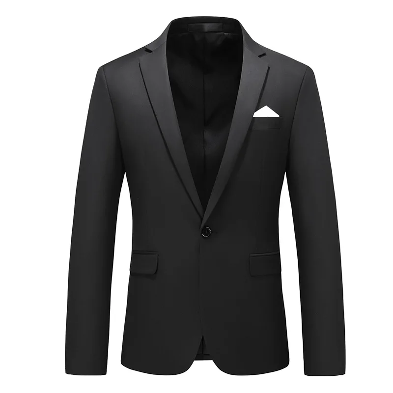 Męska elegancka marynarka slim fit w wielu kolorach Czarny