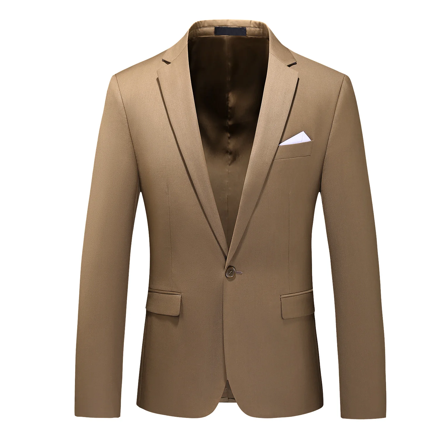 Męska elegancka marynarka slim fit w wielu kolorach Khaki