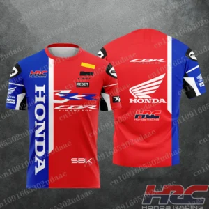 Męska sportowa koszulka motocyklowa z nadrukiem 1