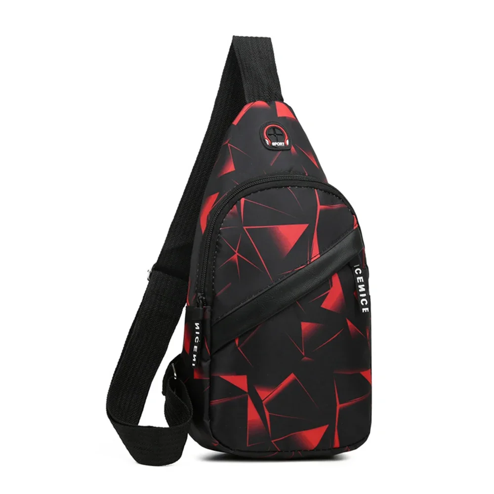 Męska torba na klatkę piersiową crossbody sportowa Czerwony