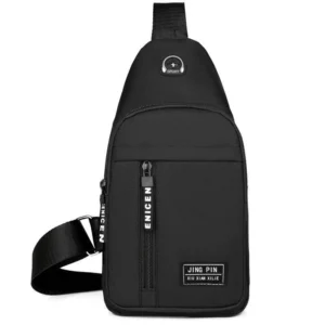 Męska torba na klatkę piersiową crossbody sling Czarny
