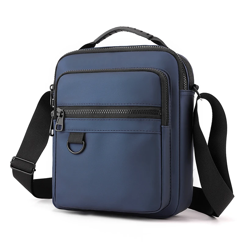 Mała męska torba na ramię crossbody z materiału Oxford Niebieski
