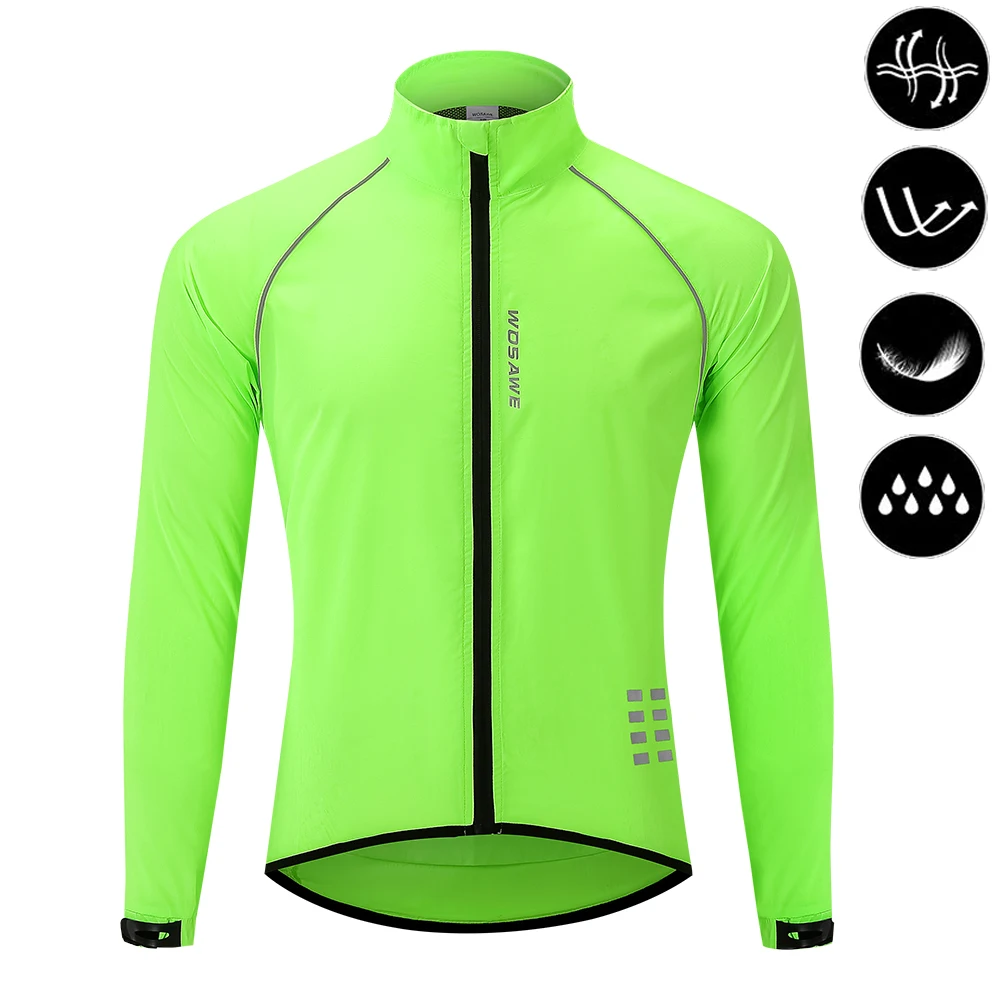 Męska wiatrówka rowerowa WOSAWE ultralekka odblaskowa Bl244 g hot sale