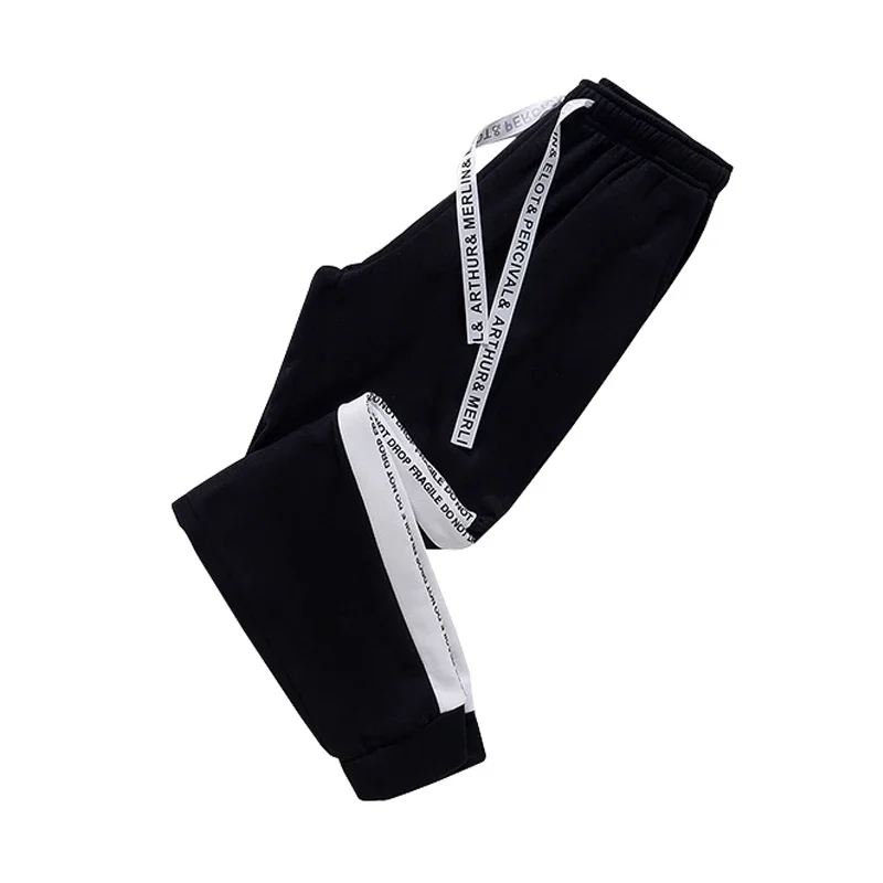 Męski dres bluza z kapturem i spodnie do biegania Black1