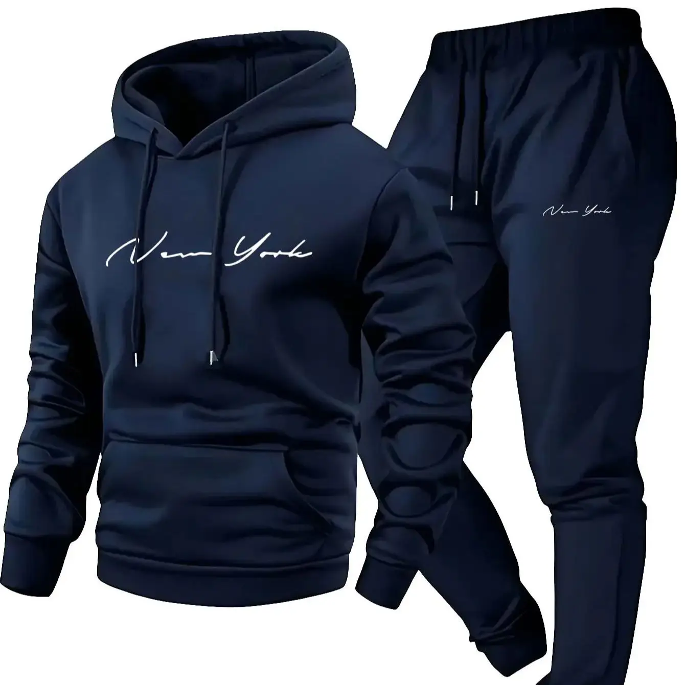 Męski dres - bluza z kapturem i spodnie Navynavyna