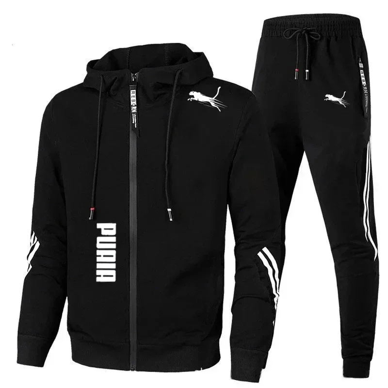 Męski dres dwuczęściowy: bluza z kapturem i spodnie Santiaogan3