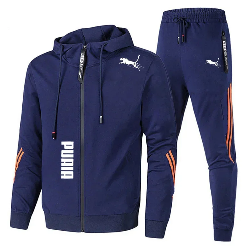 Męski dres dwuczęściowy: bluza z kapturem i spodnie Santiaogan5