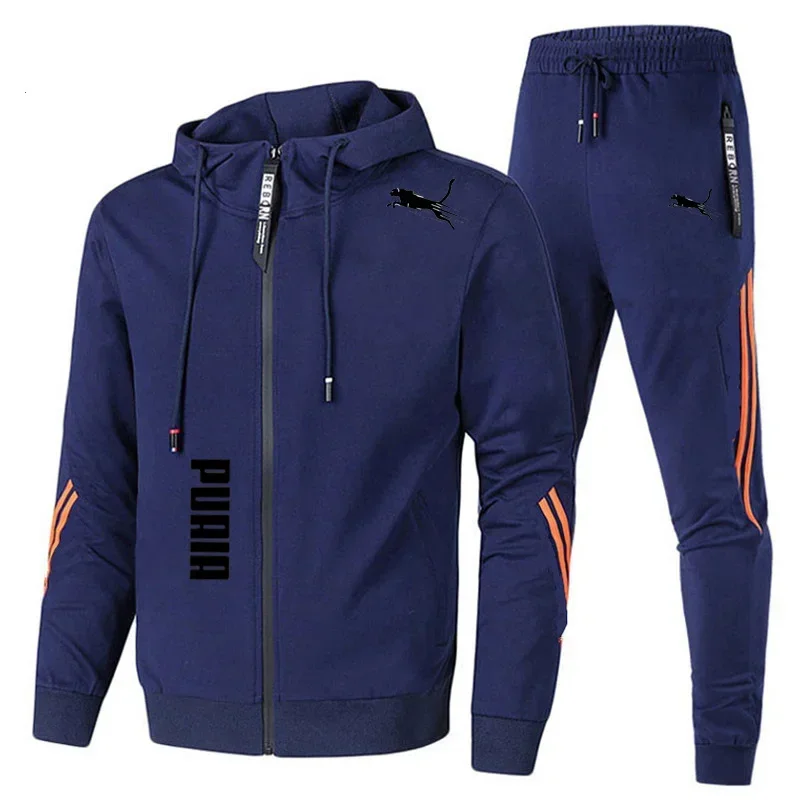 Męski dres dwuczęściowy: bluza z kapturem i spodnie Santiaogan6