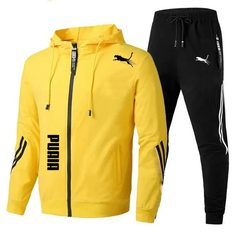 Męski dres dwuczęściowy: bluza z kapturem i spodnie Santiaogan8