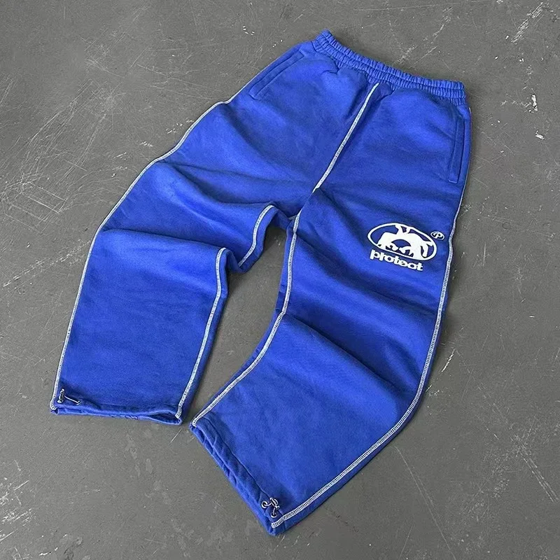 Męski dres dwuczęściowy w stylu streetwear Y2K 4